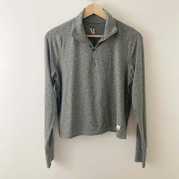 Vuori Tops - Vuori Pullover Zipper Long Sleeve Shirt Top Gray